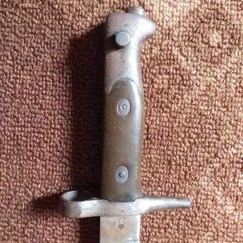 Italian Vetterli bayonet and Scabbard