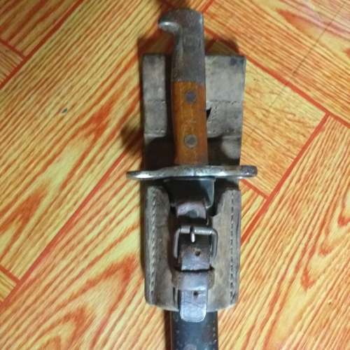 Swiss Elsener Schwyz bayonet with Scabbard and Frog