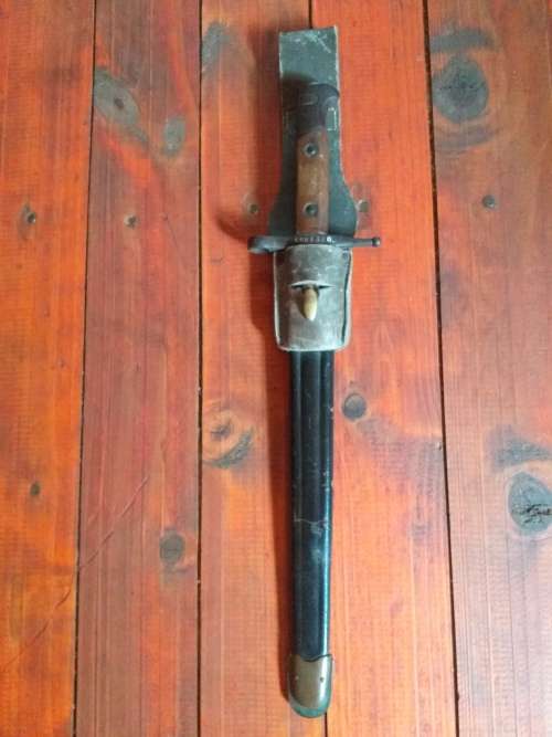 1939 Italian Carcano M1891 bayonet and Scabbard
