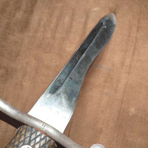 Spanish Toledo Bayonet with Scabbard.