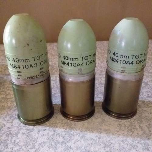 40mm Orange Target Smoke Grenade,  with bag  (INERT/ FFE)