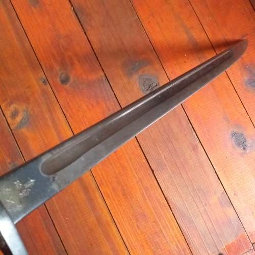 1907 SAP Sanderson bayonet, Scabbard and Frog.
