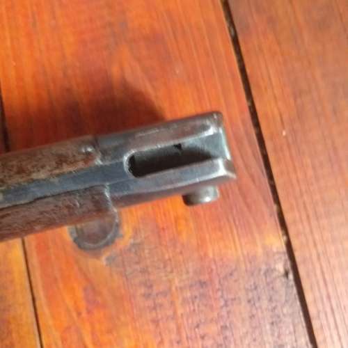 1907 SAP Sanderson bayonet, Scabbard and Frog.
