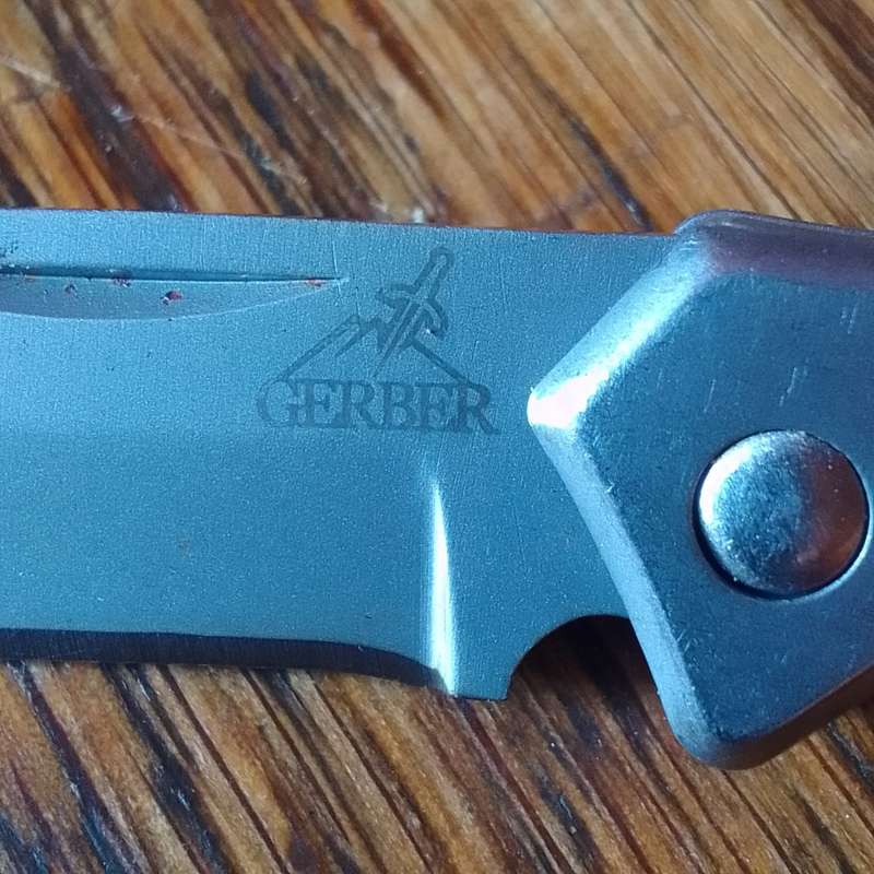 Gerber pocket knife.