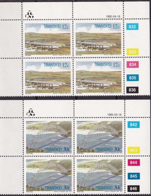 ***TRANSKEI***SET OF MINT CONTROL BLOCKS***