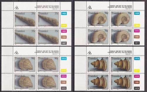 ***TRANSKEI***SET OF MINT CONTROL BLOCKS***