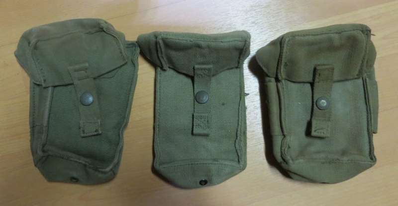 ***SADF***3 X AMMO POUCHES***NOT CLEANED***ALL CLIPS INTACT***