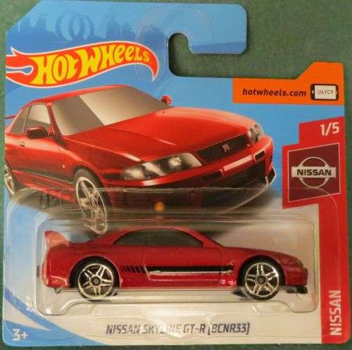**NISSAN SKYLINE GT-R (BCNR33)**HOTWHEELS**NEW SEALED**