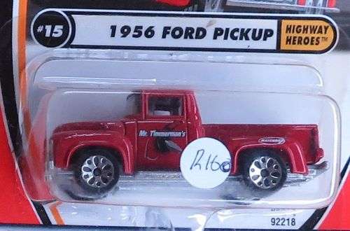 **MATCHBOX**1956 FORD PICK-UP**CARDED 2000**METAL BASE**SEALED PACK**WITH LOGO**