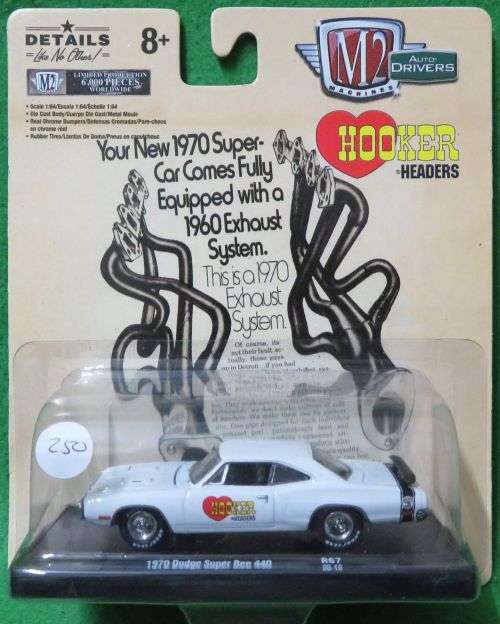 **M2 MACHINES**1970 DODGE SUPER BEE 440**HOOKER HEADERS**LTD ED 1/6000**SEALED PACK**