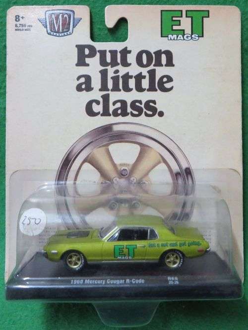 **M2 MACHINES**1968 MERCURY COUGAR**LTD EDITION OF 6750**1/64** IN SEALED PACK**