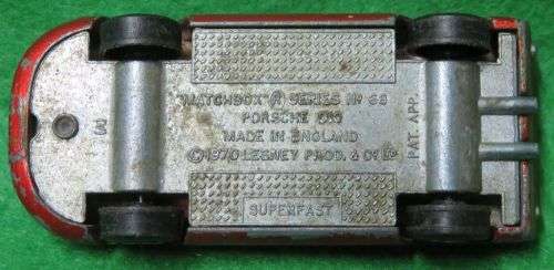**MATCHBOX LESNEY No.63**PORSCHE 910**METAL BASE**