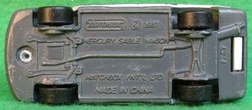 **MATCHBOX**MERCURY SABLE WAGON**METAL BASE**OPENING BOOT LID**