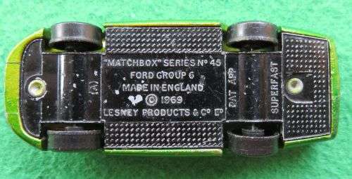 **MATCHBOX LESNEY No.45**FORD GROUP 6**METAL BASE**DOORS OPEN**