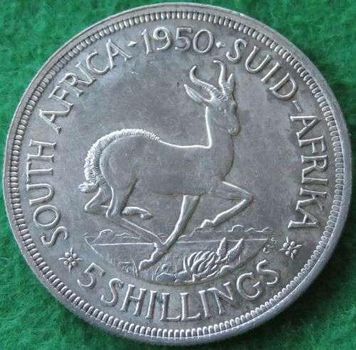 ***SOUTH AFRICA***1950 - 5 SHILLING COIN***MINTAGE ONLY 84 454***STARTS @ R1 - NO RESERVE***