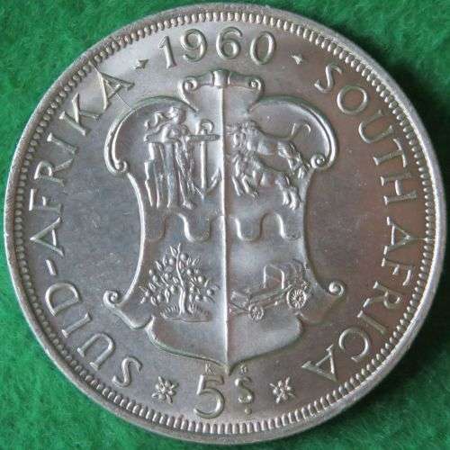 ***SOUTH AFRICA***1960 - 5 SHILLING COIN***MINTAGE ONLY 421 624***STARTS @ R1 - NO RESERVE***