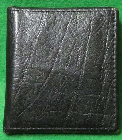 **SAP**LEATHER WALLET**VINTAGE**WITH NAME TAG**SAP ISSUE**