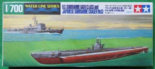 **TAMIYA**MODEL KIT**US SUB GATO CLASS & JAPANESE SUB CHASER No13**VINTAGE**