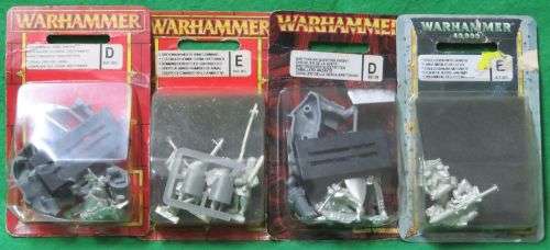 **VINTAGE**WARHAMMER**MINIATURE LEAD FIGURINES**4 PACKS - STILL SEALED**
