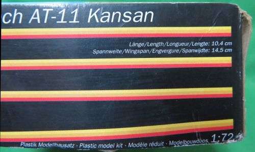 **MATCHBOX**MODEL KIT**BEECH AT-11 KANSAN**1/72**MODEL LENGTH +-10.4CM**