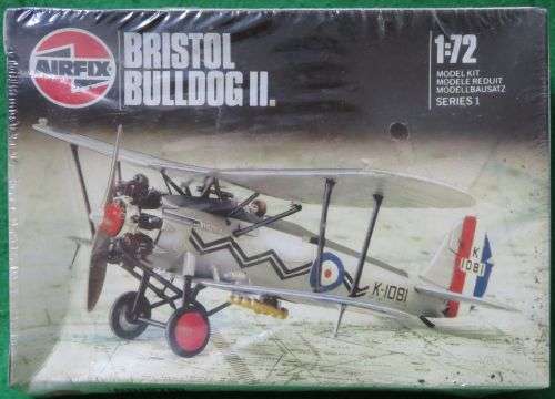 AIRFIX**MODEL KIT**BRISTOL BULLDOG II**VINTAGE**MODEL LENGTH 10.5CM**