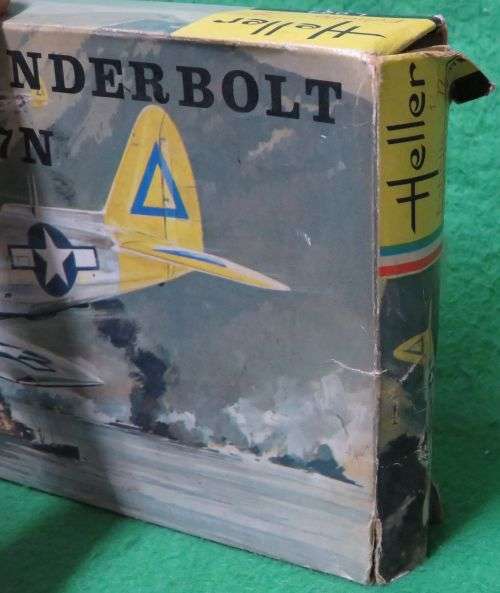 **HELLER**MODEL KIT**THUNDERBOLT P-47N**VINTAGE**1/72**MODEL LENGTH+-16CM**NO INSTRUCTIONS**