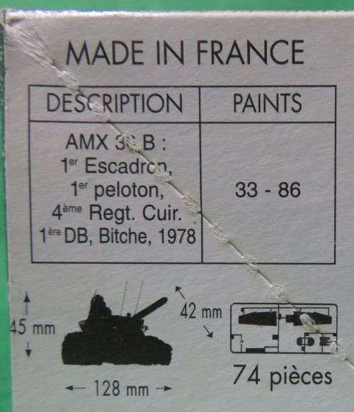 **Heller**Model kit**AMX 30/105 Tank**1/72**Vintage**Box still sealed**
