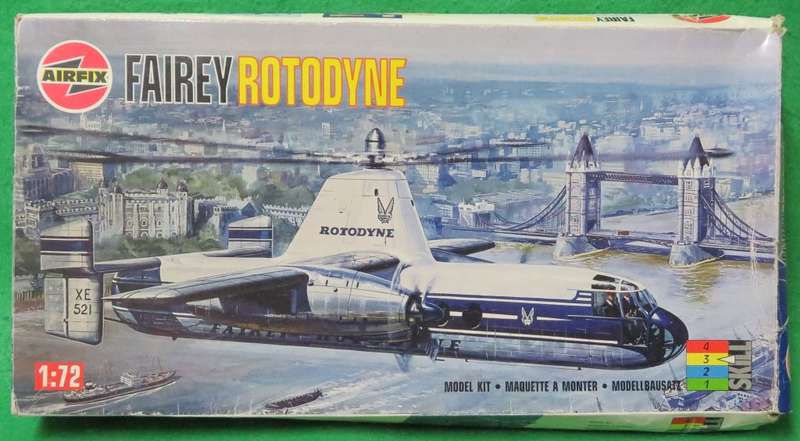 **AIRFIX**MODEL KIT**FAIREY ROTODYNE**VINTAGE**1/72**LENGTH +-25CM**