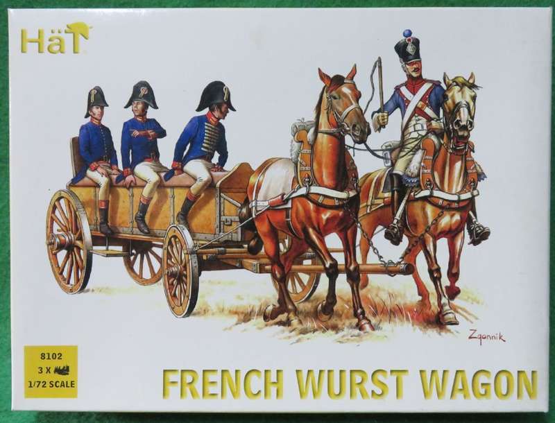 **HAT**MODEL KIT**3 X SETS - FRENCH WURST WAGON**VINTAGE**1/72**