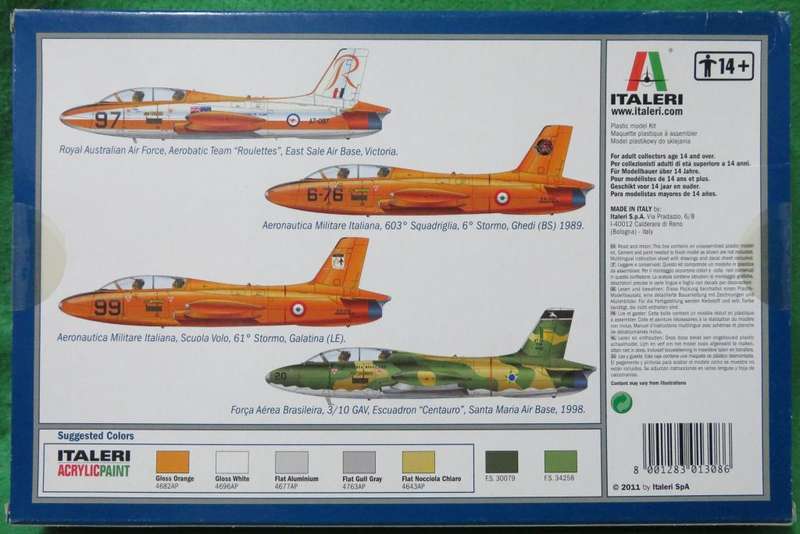**ITALERI**MODEL KIT**IMPALA MK.I - MB 326**VINTAGE**1/72**LENGTH +-14.8CM