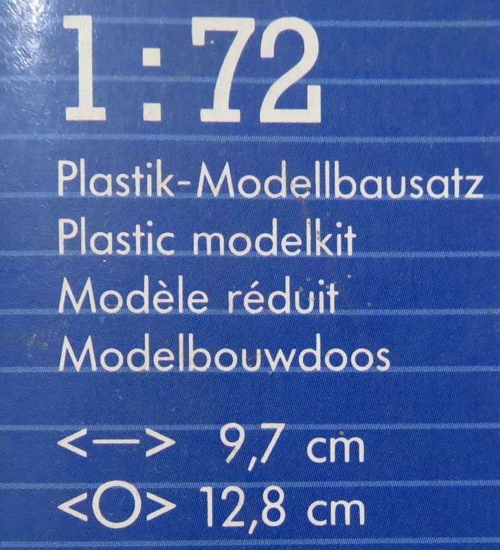 **REVELL**MODEL KIT**FOKKER D VII**1/72**LENGTH +-9.7CM**
