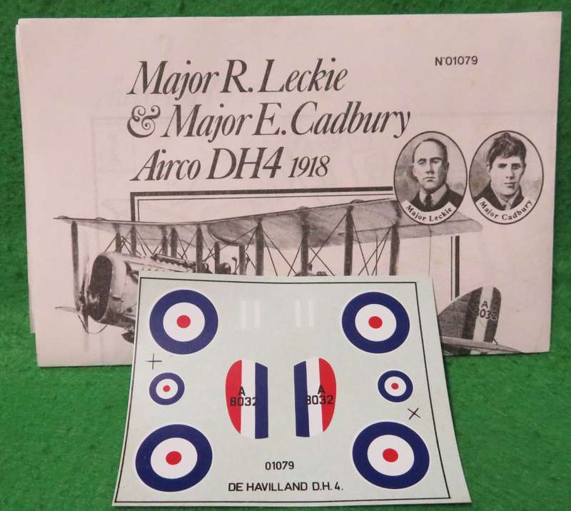 **AIRFIX**MODEL KIT*SPECIAL EDITION - AIRCO DH4 (1918)**LENGTH +8CM**