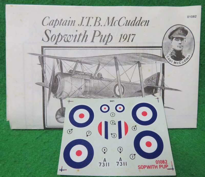 **AIRFIX**MODEL KIT*SPECIAL EDITION - SOPWITH PUP (1917)**LENGTH +-7.3CM**