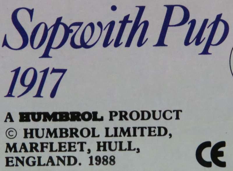 **AIRFIX**MODEL KIT*SPECIAL EDITION - SOPWITH PUP (1917)**LENGTH +-7.3CM**