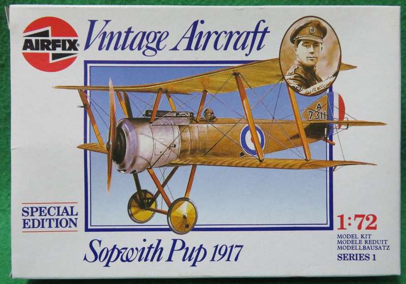 **AIRFIX**MODEL KIT*SPECIAL EDITION - SOPWITH PUP (1917)**LENGTH +-7.3CM**