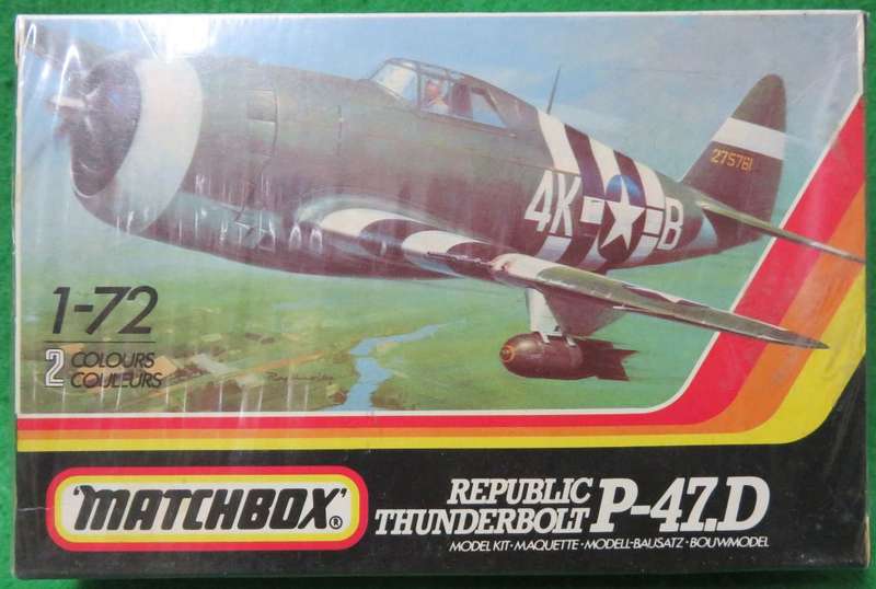 **MATCHBOX**MODEL KIT*REPUBLIC THUNDERBOLT P-47.D**VINTAGE**1/72**