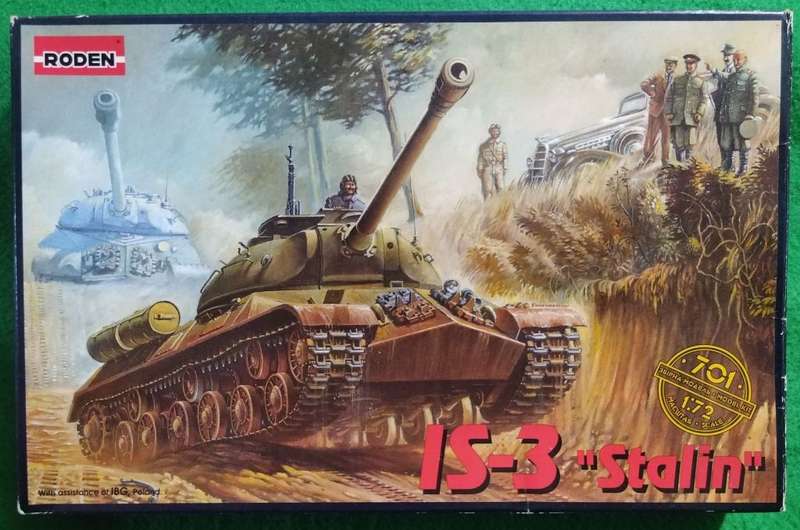 **RODEN**MODEL KIT**TANK - IS-3 `STALIN`**VINTAGE**1/72**LENGTH +-12CM**
