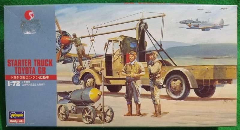 **HASEGAWA**MODEL KIT**TOYOTA GB - STARTER TRUCK**VINTAGE**1/72**LENGTH +-8.5CM**
