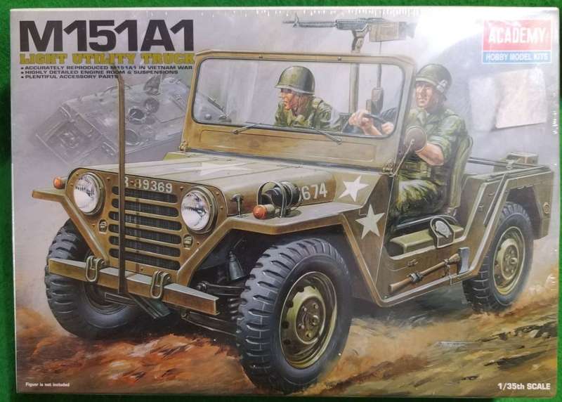 **ACADEMY**MODEL KIT**M151A1 LIGHT UTILITY TRUCK**VINTAGE**1/35**