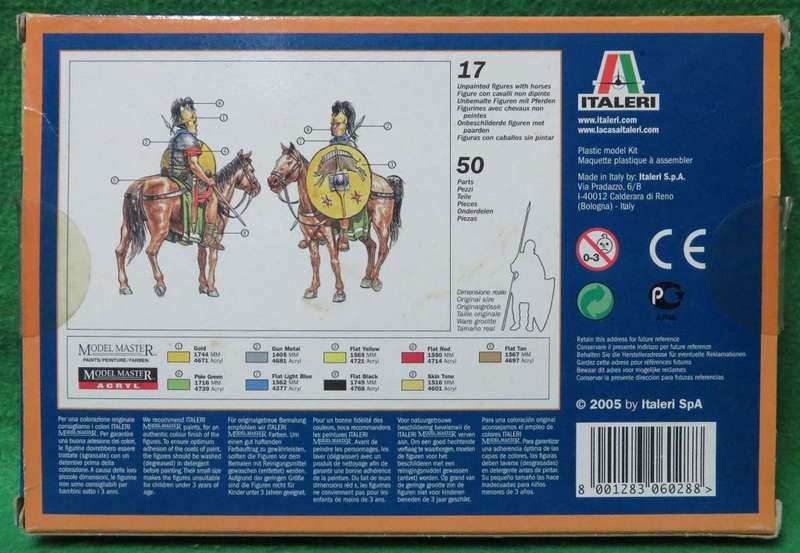 **Italeri**Model kit**Roman Cavalry (17 Figures + 33 Parts)**Vintage**1/72**