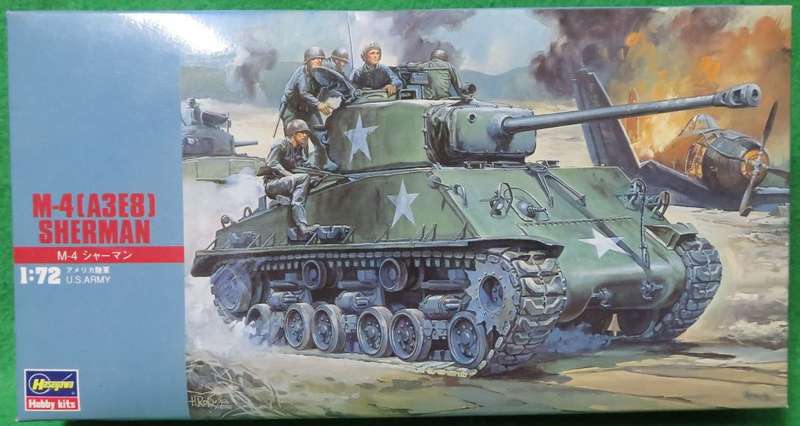 **HASEGAWA**MODEL KIT**US ARMY - M-4 (A3E8) SHERMAN TANK**1/72**LENGTH +-9.5CM**
