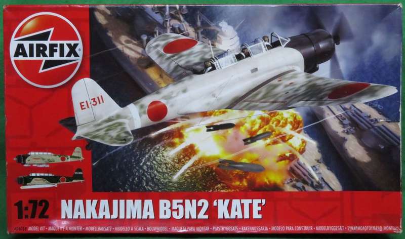 **AIRFIX**MODEL KIT**NAKAJIMA B5N1 `KATE`**1/72**LENGTH +- 21.6CM**