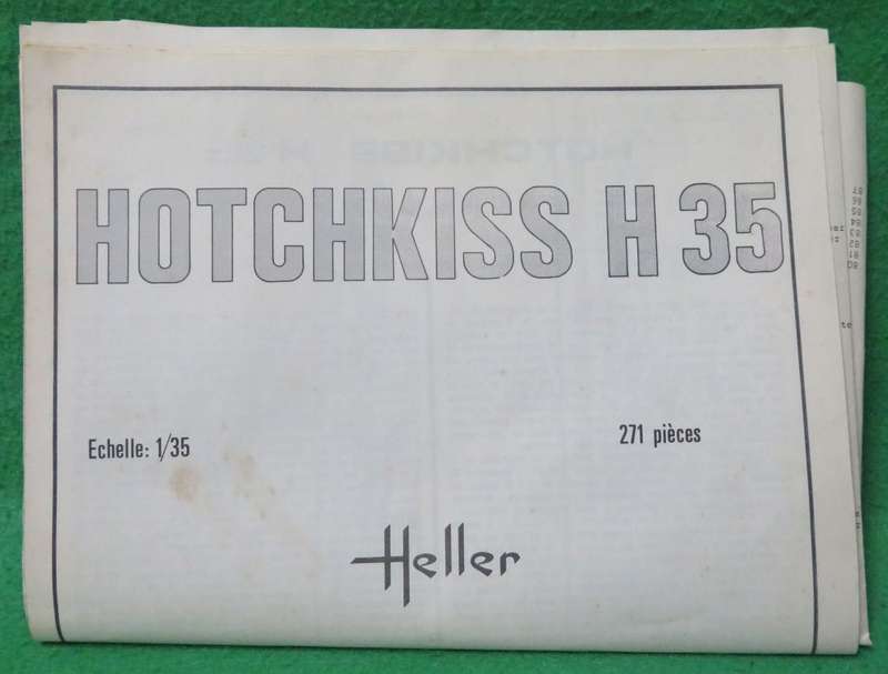 **HELLER**MODEL KIT**CHAR HOTCHKISS H 35 & CANON**VINTAGE**1/35**