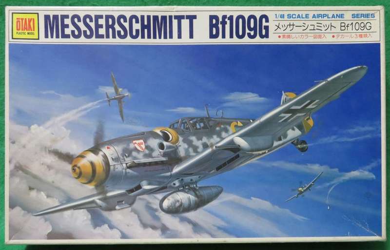 **OTAKI**MODEL KIT**MESSERSCHMITT Bf109G**VINTAGE**1/48**LENGTH +-19CM**NO DECALS**
