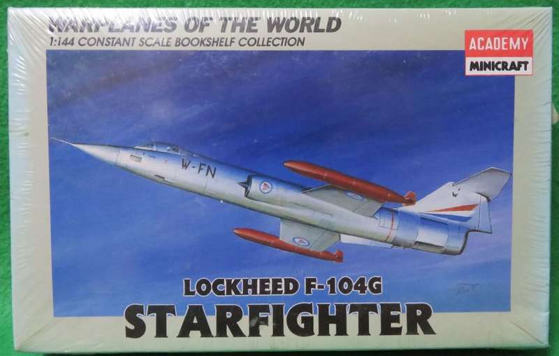 **ACADEMY**MODEL KIT**LOCKHEED F-104G STARFIGHTER**VINTAGE**1/144**BOX SEALED**LENGTH +-11.5CM**