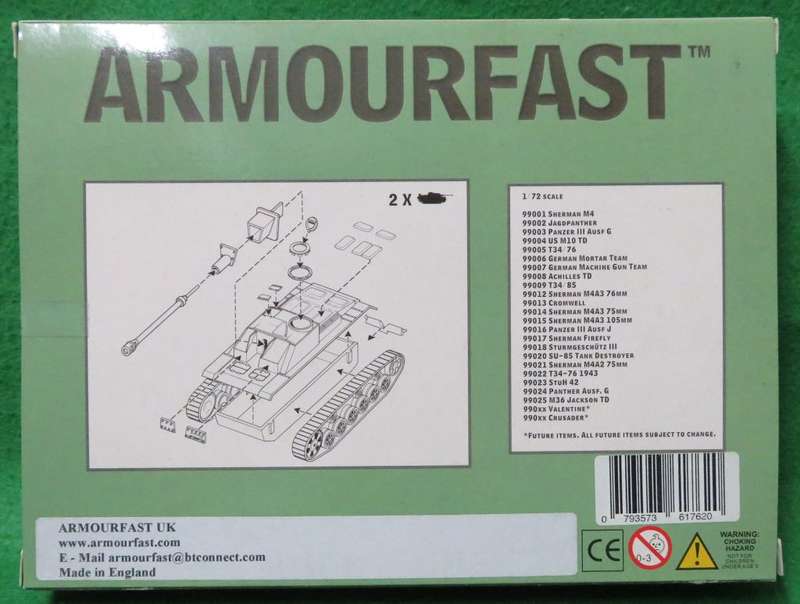 **ARMOURFAST**MODEL KIT**2 KITS IN BOX - STURMGESCHUTZ III**1/72**