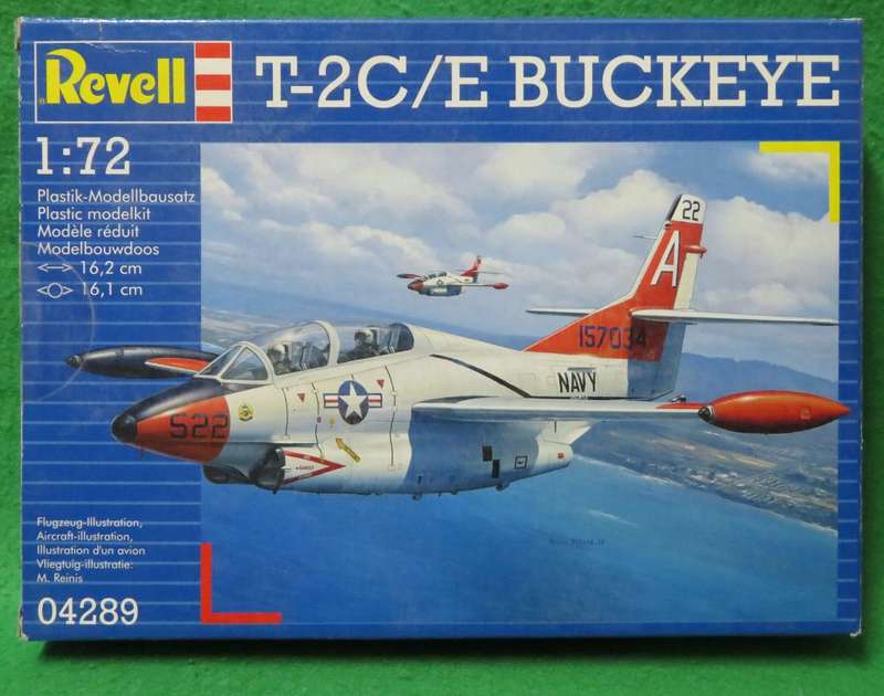 **REVELL**MODEL KIT**ROCKWELL T-2C/E BUCKEYE**VINTAGE**1/72**LENGTH +-16.2CM**