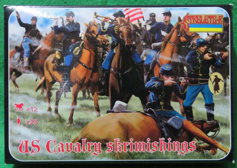 **STRELETS**MODEL KIT**US CAVALRY SKRIMISHINGS**VINTAGE**1/72**