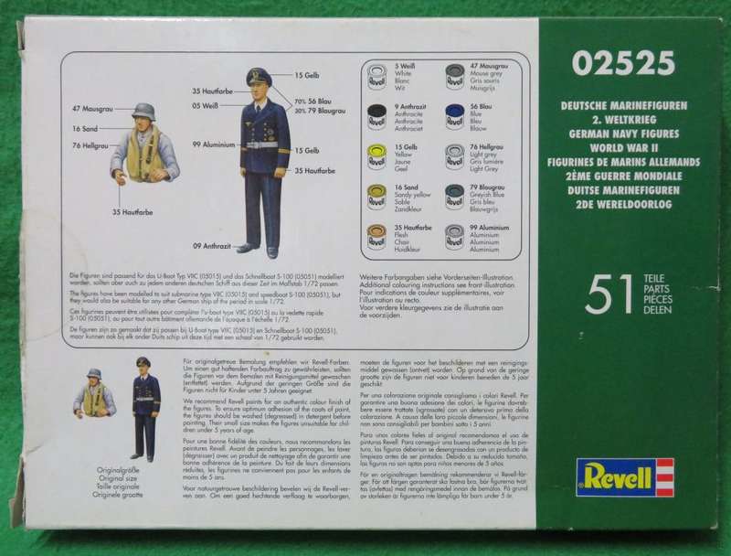 **REVELL**MODEL KIT**GERMAN NAVY FIGURES (51 PARTS)**1/72**VINTAGE**