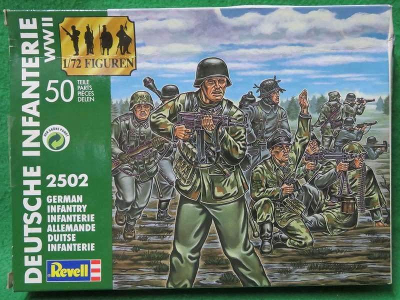 **REVELL**MODEL KIT**GERMAN INFANTRY FIGURES (50 PARTS)**1/72**VINTAGE**